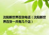 沈陽(yáng)新世界百貨電話（沈陽(yáng)新世界百貨一共有幾個(gè)店）