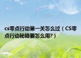 cs零點(diǎn)行動(dòng)第一關(guān)怎么過（CS零點(diǎn)行動(dòng)秘籍要怎么用?）