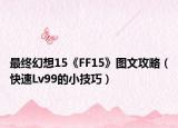 最終幻想15《FF15》圖文攻略（快速Lv99的小技巧）