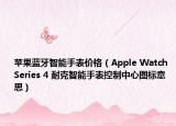 蘋果藍(lán)牙智能手表價(jià)格（Apple Watch Series 4 耐克智能手表控制中心圖標(biāo)意思）