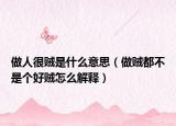 做人很賊是什么意思（做賊都不是個好賊怎么解釋）