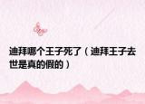 迪拜哪個(gè)王子死了（迪拜王子去世是真的假的）