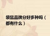 袋鼠品牌分好多種嗎（都有什么）