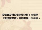 愛情魔發(fā)師分集劇情介紹（電視劇《愛情魔發(fā)師》中插曲叫什么名字）