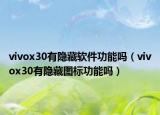 vivox30有隱藏軟件功能嗎（vivox30有隱藏圖標(biāo)功能嗎）