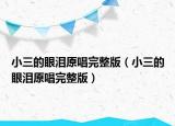 小三的眼淚原唱完整版（小三的眼淚原唱完整版）