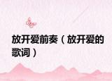 放開愛前奏（放開愛的歌詞）