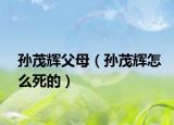 孫茂輝父母（孫茂輝怎么死的）
