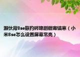 灝忕背8se鏃犳硶璁劇疆甯鎬寒（小米8se怎么設(shè)置屏幕常亮）