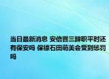 當日最新消息 安倍晉三辭職平時還有保安嗎 保鏢石田萌美會受到懲罰嗎