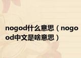 nogod什么意思（nogood中文是啥意思）