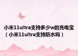 小米11ultra支持多少w的充電寶（小米11ultra支持防水嗎）