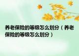 養(yǎng)老保險(xiǎn)的等級(jí)怎么劃分（養(yǎng)老保險(xiǎn)的等級(jí)怎么劃分）