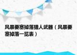 風(fēng)暴要塞掉落獵人武器（風(fēng)暴要塞掉落一覽表）