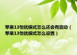 蘋果13勿擾模式怎么還會有震動（蘋果13勿擾模式怎么設(shè)置）