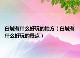 白城有什么好玩的地方（白城有什么好玩的景點(diǎn)）
