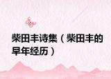 柴田豐詩集（柴田豐的早年經(jīng)歷）
