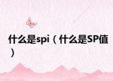 什么是spi（什么是SP值）