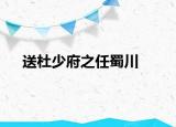 送杜少府之任蜀川