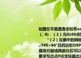 如圖在平面直角坐標(biāo)系xoy中E（8,0）F(0（, 6)．（1）當(dāng)G(48)時(shí)則∠FGE=???????????????????°（2）在圖中的網(wǎng)格區(qū)域內(nèi)找一點(diǎn)P使∠FPE=90°且四邊形OEPF被過(guò)P點(diǎn)的一條直線分割成兩部分后可以拼成一個(gè)正方形．要求寫出點(diǎn)P點(diǎn)坐標(biāo)畫出過(guò)P點(diǎn)的分割線并指出分割線（不必說(shuō)明理由不寫畫法）．
