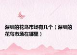 深圳的花鳥(niǎo)市場(chǎng)有幾個(gè)（深圳的花鳥(niǎo)市場(chǎng)在哪里）