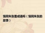 情同朱張是成語嗎（情同朱張的故事）
