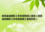 陜西省城鎮(zhèn)職工養(yǎng)老保險網(wǎng)上查詢（陜西省城鎮(zhèn)職工養(yǎng)老保險網(wǎng)上查詢系統(tǒng)）