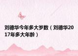 劉德華今年多大歲數(shù)（劉德華2017年多大年齡）
