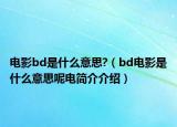 電影bd是什么意思?（bd電影是什么意思呢電簡介介紹）
