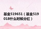 基金519651（基金519018什么時(shí)候分紅）