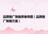 品牌推廣策略思維導圖（品牌推廣策略方案）