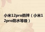 小米12pro防摔（小米12pro防水等級）