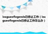 leagueoflegends已停止工作（leagueoflegends已停止工作怎么辦）