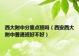 西大附中分重點(diǎn)班嗎（西安西大附中普通班好不好）