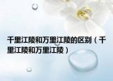 千里江陵和萬(wàn)里江陵的區(qū)別（千里江陵和萬(wàn)里江陵）