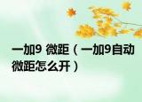 一加9 微距（一加9自動微距怎么開）