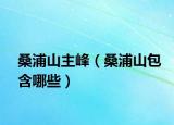 桑浦山主峰（桑浦山包含哪些）