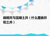 磚砌井與混凝土井（什么是磚井和土井）