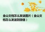 金山文檔怎么發(fā)送圖片（金山文檔怎么發(fā)送到微信）