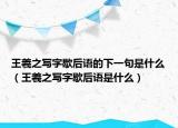 王羲之寫字歇后語(yǔ)的下一句是什么（王羲之寫字歇后語(yǔ)是什么）