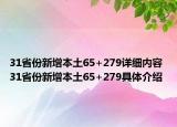 31省份新增本土65+279詳細內(nèi)容 31省份新增本土65+279具體介紹