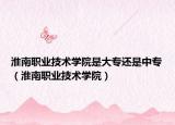 淮南職業(yè)技術(shù)學(xué)院是大專還是中專（淮南職業(yè)技術(shù)學(xué)院）