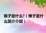 痦子是什么?（楱子是什么簡介介紹）