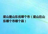 梁山是山東省哪個市（梁山在山東哪個市哪個縣）