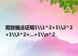 用放縮法證明1\1^2+1\2^2+1\3^2+...+1\n^2<2(n∈N+)（要詳細(xì)的解）