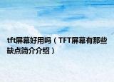 tft屏幕好用嗎（TFT屏幕有那些缺點簡介介紹）