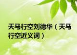 天馬行空劉德華（天馬行空近義詞）