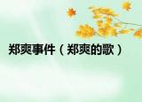 鄭爽事件（鄭爽的歌）