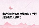 電話線面板怎么接線圖解（電話線面板怎么接線）
