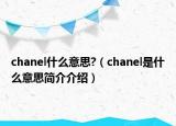 chanel什么意思?（chanel是什么意思簡介介紹）